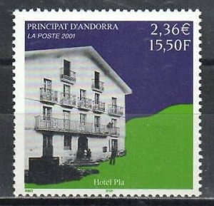 Andorra, French Stamp 543  - Hotel Pla