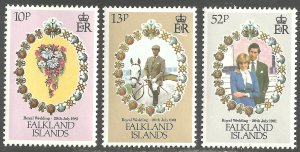 FALKLAND ISLANDS SCOTT 324-326