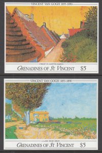 St Vincent Grenadines 765-766 Paintings Souvenir Sheets MNH VF