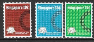 SINGAPORE SG235/7 1974 U.P.U MTD MINT