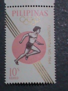 PHILIPPINES-1964-SC# 915-18TH OLYMPIC GAMES-TOKYO'64- JAPAN MNH-VERY FINE