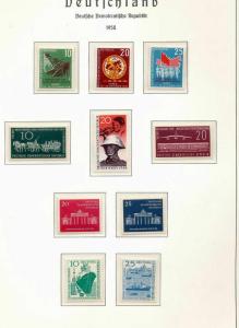 East Germany 1958/59 MNH+Sheet (Appx 100 Items) (St 344