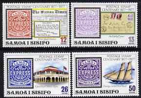 SAMOA - 1977 - Samoa Stamp Centenary - Perf 4v Set - Mint Never Hinged