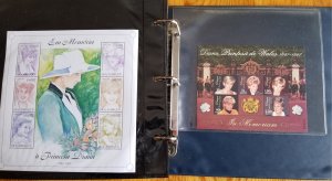 3 Albums Souvenir Sheets; Danna, Queen Elizabeth, Prince Charles and More