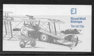 Great Britain BK404, SG FH2 L1 Military Aircraft #2 Booklet MNH