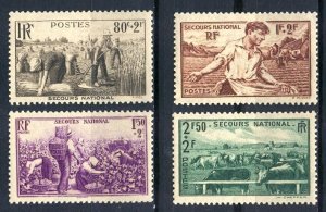 France 1940: Sc. # B104-B107;  MLH Cpl. Set