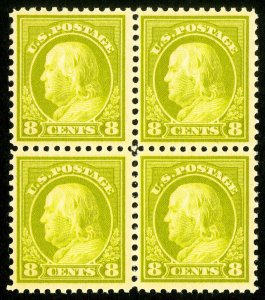 US Stamps # 508 MNH VF Block of 4 