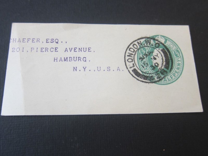 GB KEVII Postal Stationery Cutdown  Stock#19148