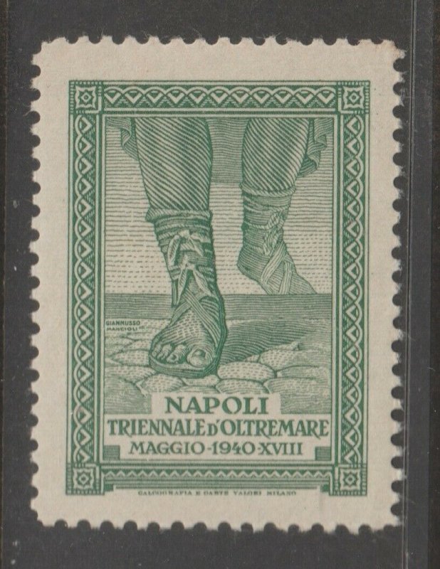 Cinderella revenue fiscal stamp 9-9-27 Italy Napoli