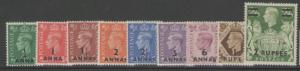 BPA IN EASTERN ARABIA SG16/24 1948 DEFINITIVE SET MTD MINT