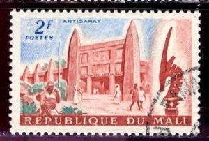 Mali; 1961: Sc. # 18:  Used CTO Single Stamp