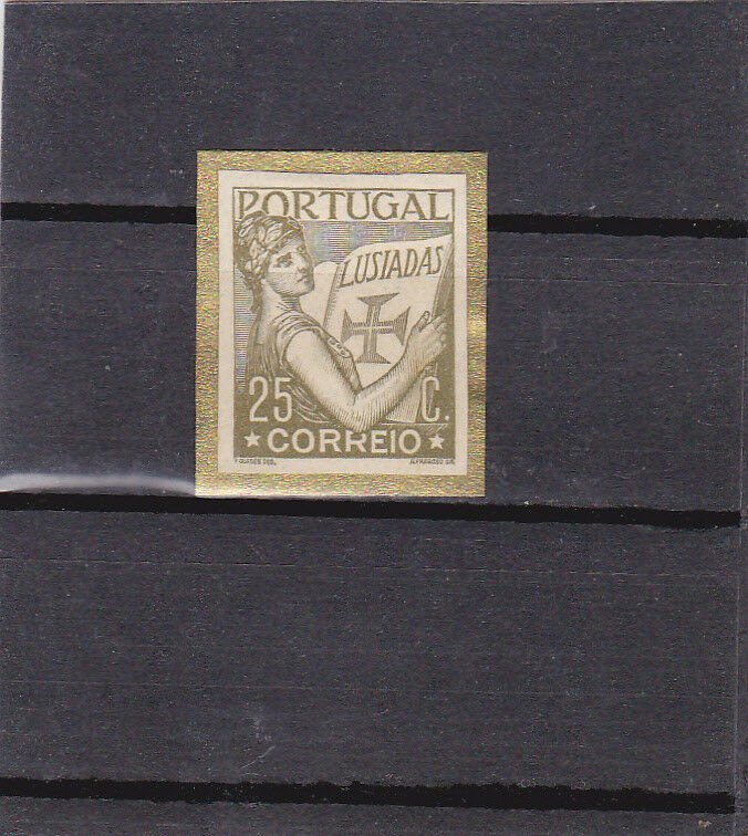 PORTUGAL LUSIADAS  25 c. IMPERFORATED COLOUR PROOF (1931)  MH 
