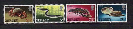 Jersey Scott # 91-94 Marine Life  1973 MNH