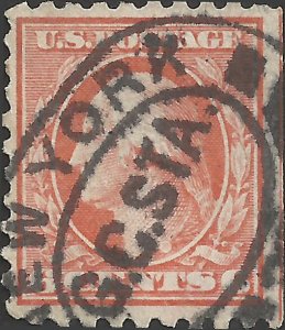 # 429 Used Red Orange George Washington