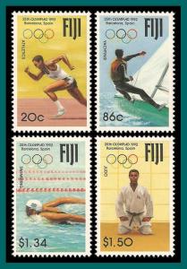 Fiji  1992 Olympic Games, MNH #665-668,SG851-SG854