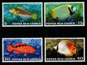 PAPUA NEW GUINEA SG314/7 1976 FAUNA CONSERVATION FISH MNH