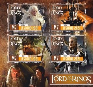 Stamps. Cinema. The Lord of the Rings 2021 year 1+1 sheets perforated MNH**