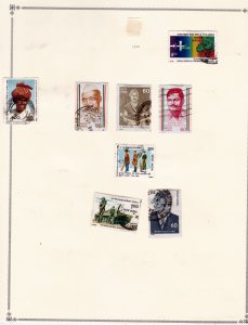 India Stamp Collection on pages   ......see details below