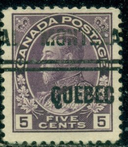 CANADA SCOTT # 112, USED, MONTREAL PRECANCEL. FINE+, GREAT PRICE!