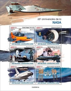 2024/01 - CENTRAL AFRICAN  - NASA 65TH          6V    MNH **