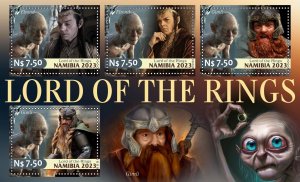 Stamps. Cinema. The Lord of the Rings 2023 year 1+1 sheets perforated MNH**