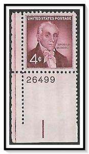 US #1138 Dr Ephraim McDowell Plate # Single MNH