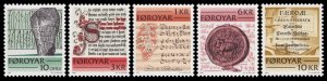 Faroe Islands Scott 65-69 (1981) Mint NH VF Complete Set, CV $5.85 C