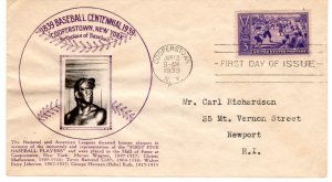 Baseball 855-24c Crosby Photo Cachet