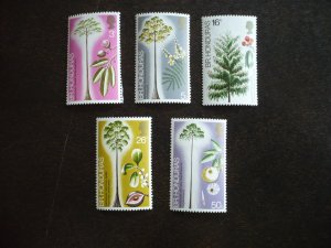 Stamps - British Honduras - Scott# 301-205 - Mint Hinged Set of 5 Stamps