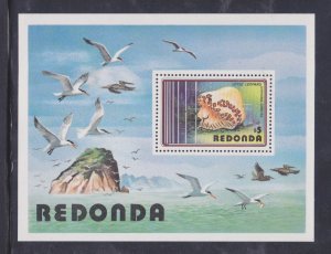 Redonda (Antigua) Stamps: 1980 Marine Life; $5 Souvenir Sheet/1; MNH