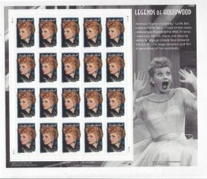 United States, 3523, 34c Lucille Ball Sheet(20),**MNH**