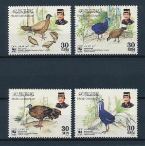 [53663] Brunei 2001 Birds Vögel Oiseaux Ucelli WWF Pheasant MNH