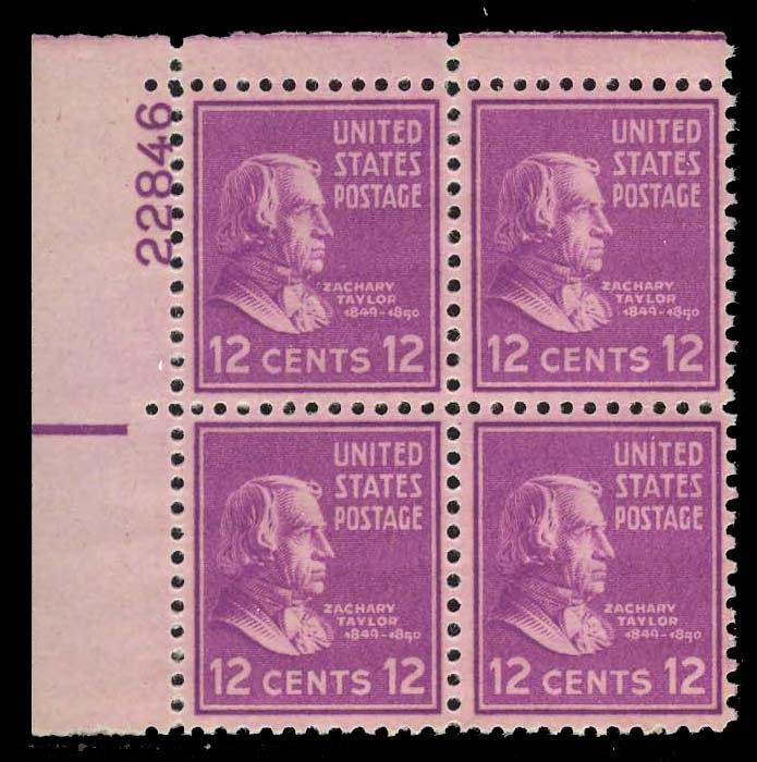 U.S. PLATE BLOCKS 817  Mint (ID # 75559)