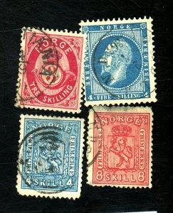 NORWAY #4 14-5 18 USED FVF 14-5 THIN Cat $90