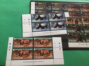 Gibraltar 2011 mint never hinged stamps Wild Animals blocks  A15375