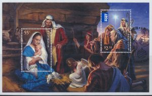 Australia SC# 4013a SG MS4084  Used Christmas  with fdc  see details & scan