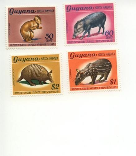 1968 Guyana Wildlife (49-52) MLH