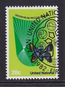 United Nations  New York  #391  cancelled 1983  nature protection 28c