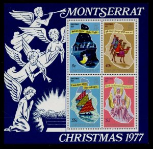 Montserrat 377-80a MNH Christmas Carols, Map,
