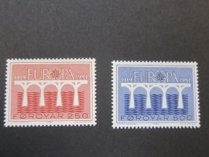 Faroe Islands 1984 Sc 106-7 set MNH