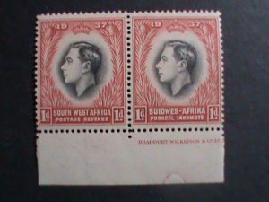 SOUTH AFRICA  1937 KING GEORGE VI -MNH BLOCK OF 2 VF WE SHIP TO WORLD WIDE