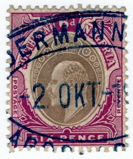 (I.B) Southern Nigeria Revenue : Duty Stamp 6d