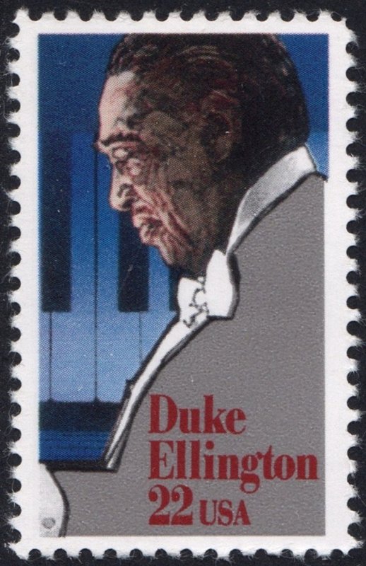 SC#2211 22¢ Duke Ellington Single (1986) MNH