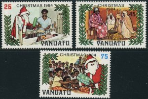 Vanuatu #380-382 Father Christmas Postage Stamps Topical 1984 Mint LH