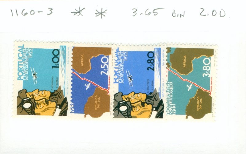 PORTUGAL 1160-3 MNH CV $3.65 BIN $2.00