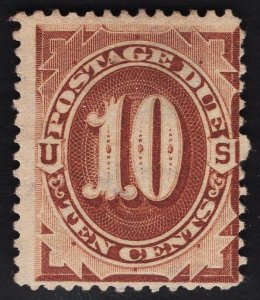 US# J5 10c Brown Postage Due USED SCV $70.00