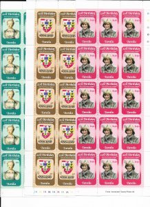 Tuvalu 173-5 Royal Baby MNH cpl. set x 45, vf.  2022 CV $ 45.00