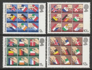 GB 1979 First Direct Elections to European Assembly MNH SG#1083-1086 S1112