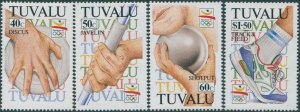 Tuvalu 1992 SG647-650 Olympic Games set MNH