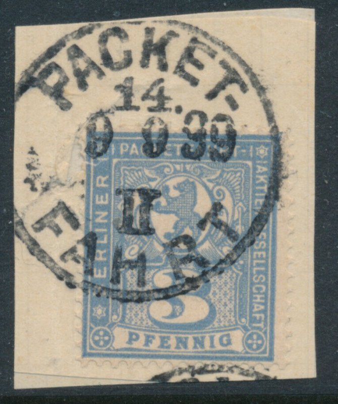 Berlin Private Post Town Local Mi B65, B67 & B69 USED on pieces